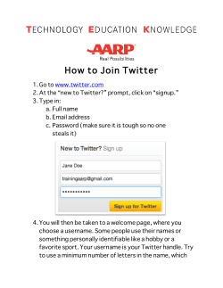 How to Join Twitter