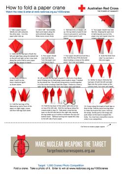 How to fo How to fold a paper crane