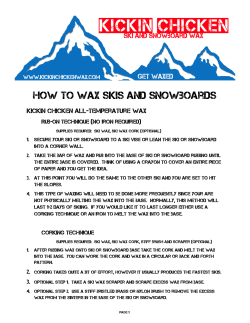 How to wax skis and snowboards  Kickin chicken All-Temperature wax