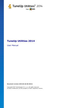 TuneUp Utilities 2014 User Manual