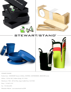 STEWART/STAND® Product Lines : FLATLINKS® Titanium Cufflinks, NOTEPAD, FLATTERWARE®, URBANO® Eco-bin