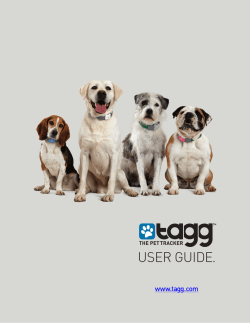 USER GUIDE. www.tagg.com