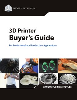 Buyer’s Guide 3D Printer For Professional and Production Applications