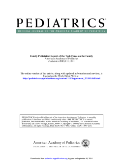 American Academy of Pediatrics 2003;111;1541 Pediatrics