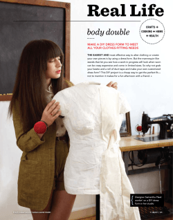 Real Life body double Make a DIY DreSS forM To MeeT