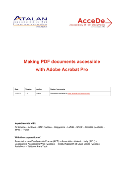 Making PDF documents accessible with Adobe Acrobat Pro