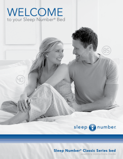 Welcome 85 40 to your Sleep Number