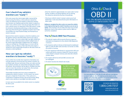 OBD II ✔ Ohio E Check