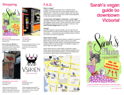 Sarah’s vegan guide to Shopping F.A.Q.