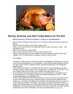 Brining, Smoking, and other Turkey Basics On The Grill