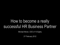 How to become a really successful HR Business Partner 2