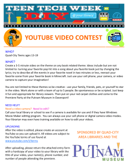 YOUTUBE VIDEO CONTEST WHO? WHAT?