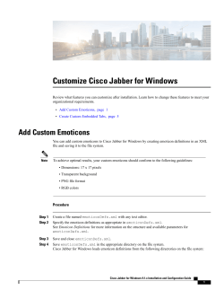 Customize Cisco Jabber for Windows