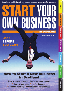How to Start a New Business in Scotland
