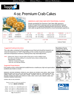 4 oz. Premium Crab Cakes