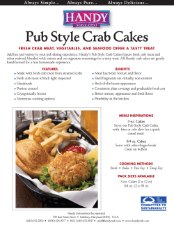 Pub Style Crab Cakes