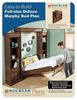 Plans  Full-size Deluxe Murphy Bed Plan