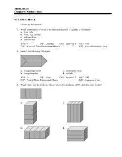 MathLinks 8 Chapter 5: Surface Area