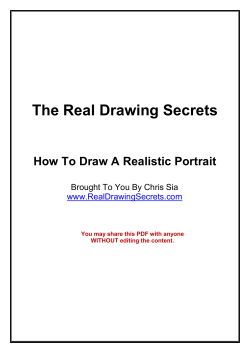 The Real Drawing Secrets How To Draw A Realistic Portrait