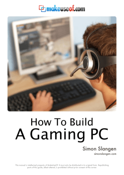 A Gaming PC How To Build Simon Slangen simonslangen.com