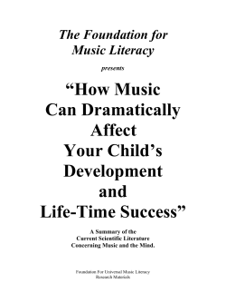 “How Music Can Dramatically Affect Your Child’s