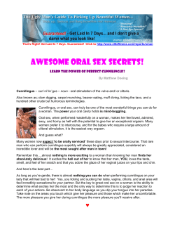 Awesome Oral Sex Secrets!