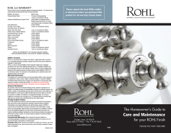 Please contact the local ROHL retailer