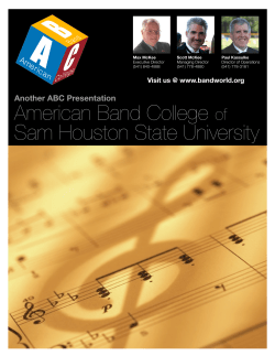 American Band College Sam Houston State University of