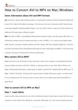How to Convert AVI to MP4 on Mac/Windows