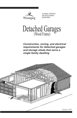 Detached Garages (Wood Frame)