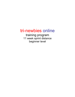 tri-newbies  online training program