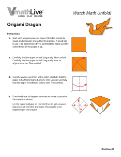 Watch Math Unfold! Origami Dragon