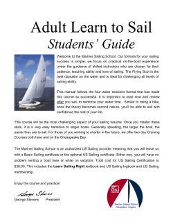 Adult Learn to Sail Students’ Guide