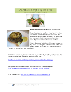 How to make Roasted Artichokes