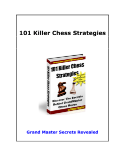 101 Killer Chess Strategies Grand Master Secrets Revealed