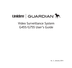 Video Surveillance System G455/G755 User’s Guide Iss. 3, January 2014