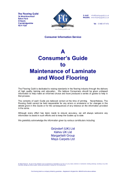 A Consumer’s Guide to Maintenance of Laminate