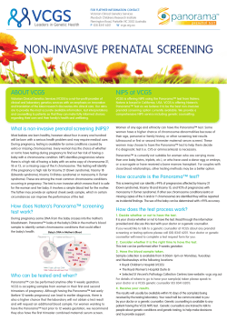 What is non-invasive prenatal screening (NIPS)?
