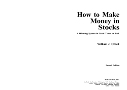 How to Make Money in Stocks William J. O'Neil