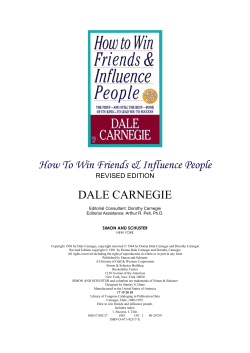 How To Win Friends &amp; Influence People DALE CARNEGIE REVISED EDITION