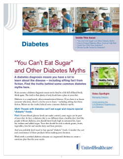 Diabetes Inside This Issue: