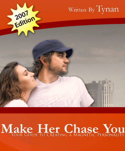 Make Her Chase You  Your Guide to Creating a Magnetic Personality :