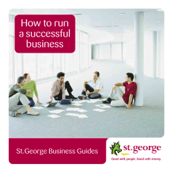 How to run a successful business St.George Business Guides