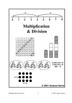 Multiplication &amp; Division 7 8