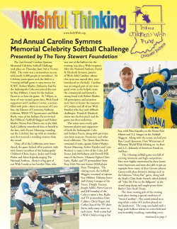 The 2nd Annual Caroline Symmes Memorial Celebrity Softball Challenge