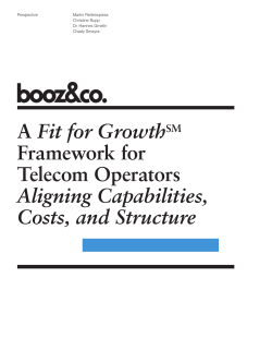 Fit for Growth  Framework for Telecom Operators