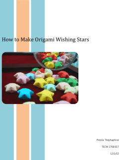 How to Make Origami Wishing Stars