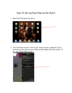 How To Set Up FaceTime on the iPad 2