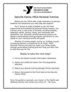 Danville Family YMCA Personal Training