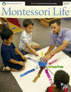 Montessori Life An Interview with the Curry Family FEATURE Winter 2013–14
